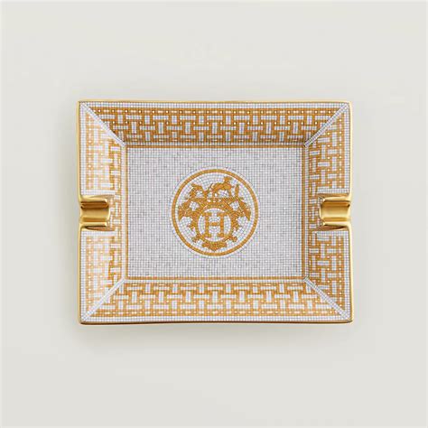 hermes mosaique ashtray|hermes 24 carat ashtray.